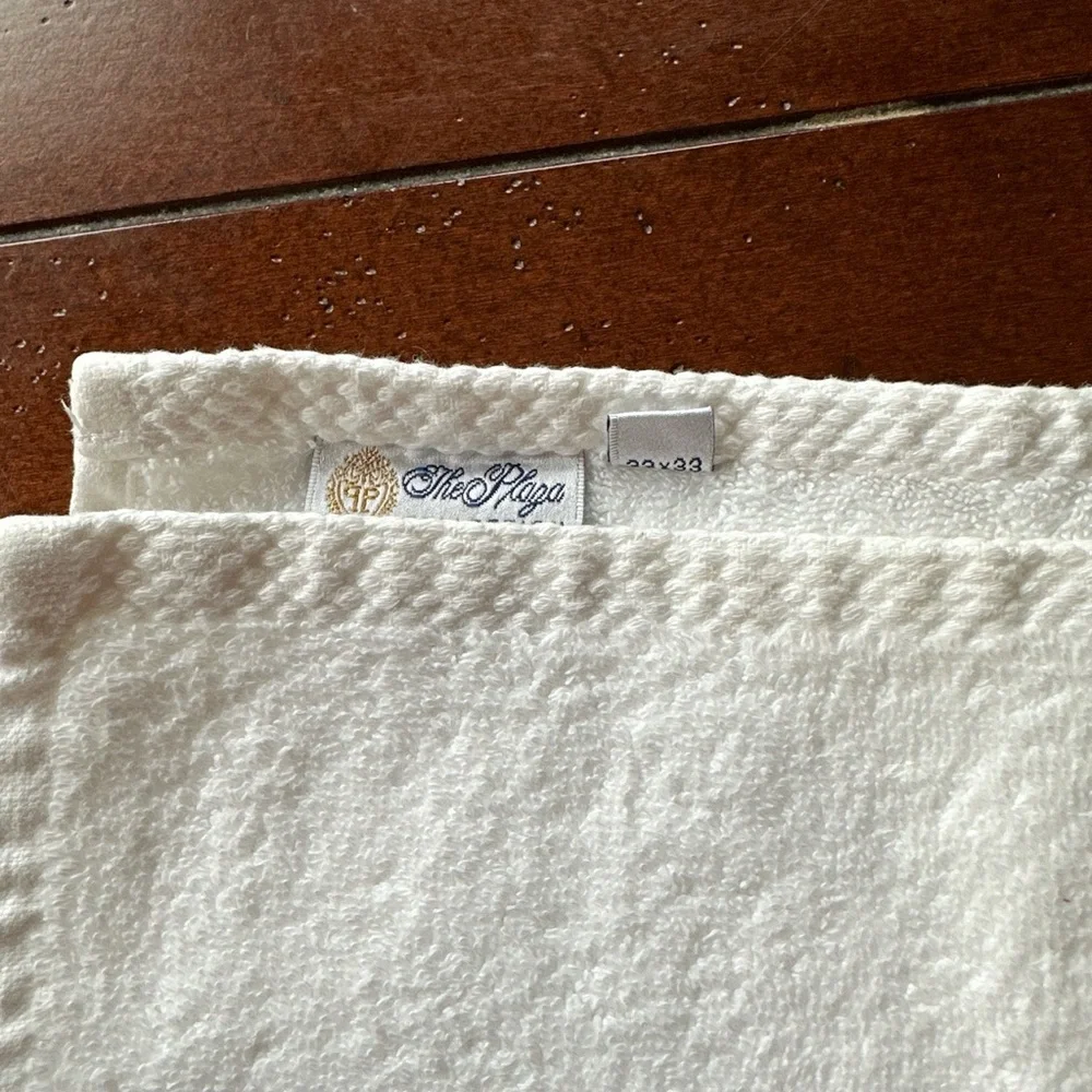 New York Plaza Hotel Vintage Branded Washcloth